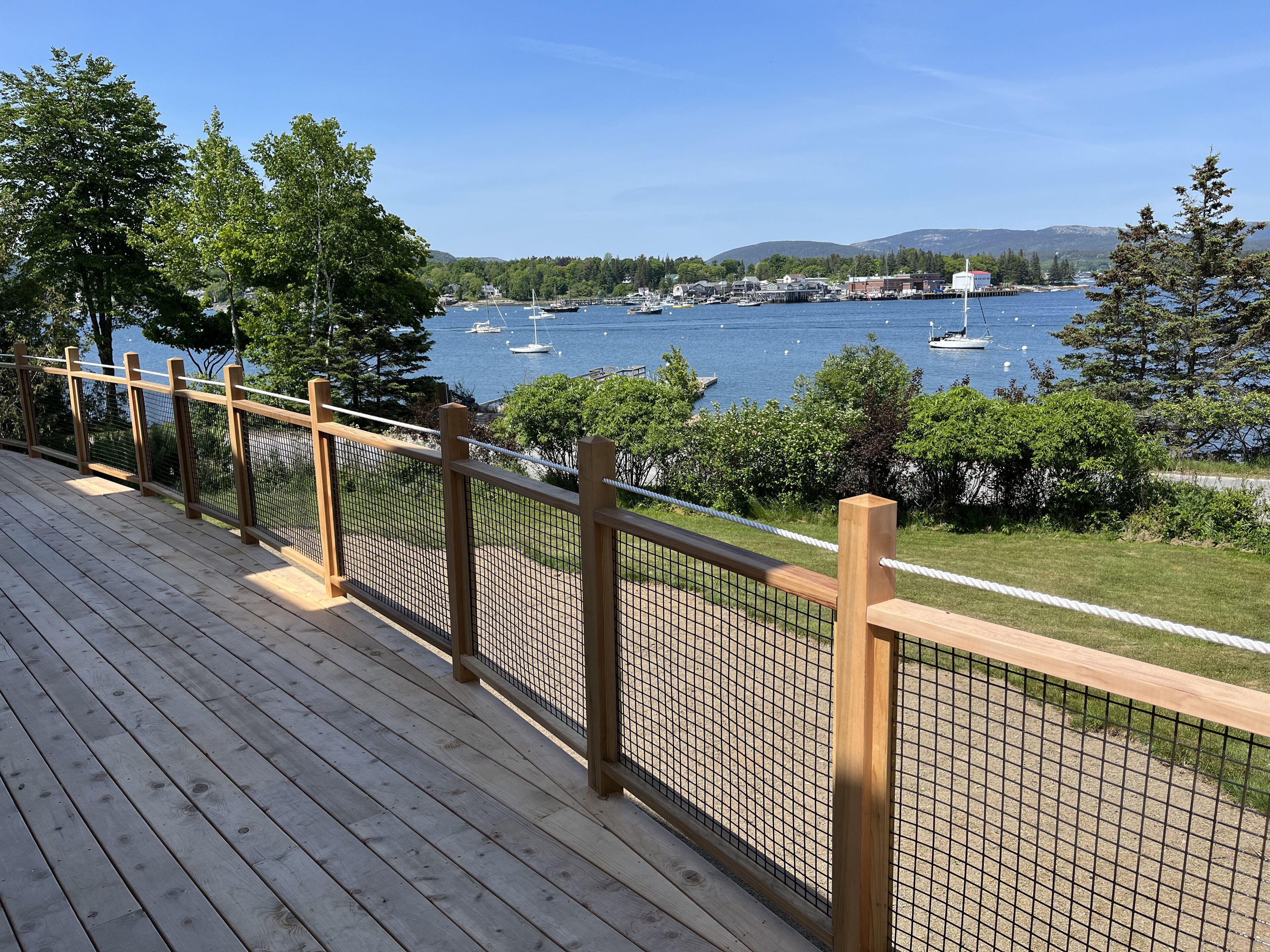 Deck in back of house