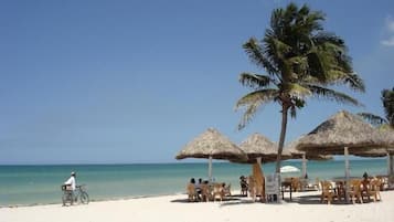 Sun loungers, beach towels