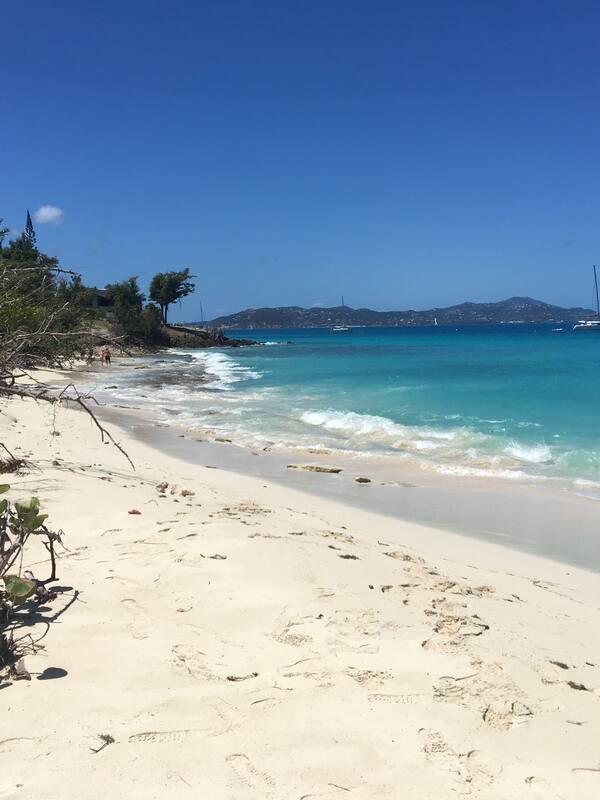 On the beach, sun loungers, beach towels