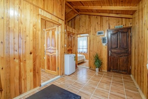 Familienbungalow, 2 Schlafzimmer, Gartenblick | Eigene Küche