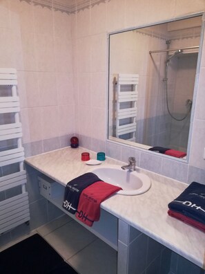Twin Room (Cerisier) | Bathroom sink - Chambres d'hôtes le Clos (Saint-Pierre-la-Palud)