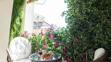 Căn hộ Cao cấp, nhiều giường, không hút thuốc, quang cảnh thành phố | Ban công