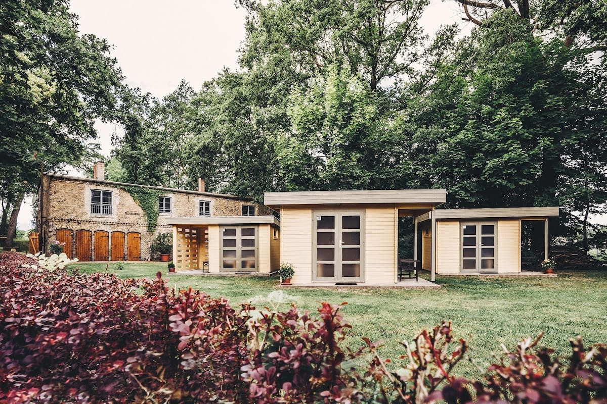 Eenvoudige kamer, uitzicht op tuin | Exterieur
