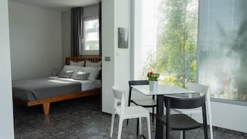 Classic Double Room, Patio | In-room safe, desk, soundproofing, cribs/infant beds