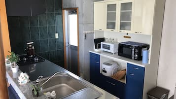 Apartment | Private kitchen | Fridge, microwave, stovetop, rice cooker