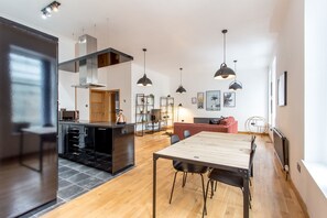 Apartment, 2 Bedrooms | Living area | Flat-screen TV, video game console - Luxury Traditional Tenement (Glasgow)