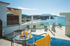 公寓, 1 间卧室, 无烟房, 部分海景 | 客房景观