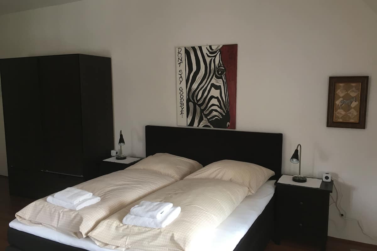 double room | individually decorated, individually furnished, blackout curtains