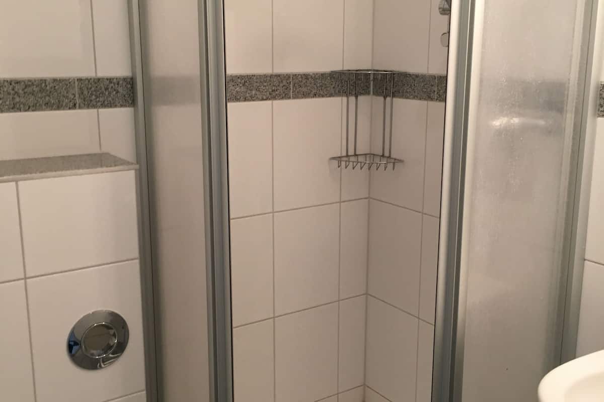double room | bathroom shower