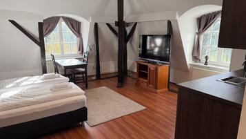 Doppelzimmer | Individuell dekoriert, individuell eingerichtet, Verdunkelungsvorhänge