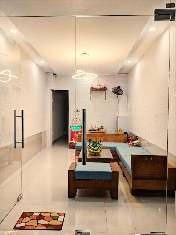 Sitteområde i lobbyen