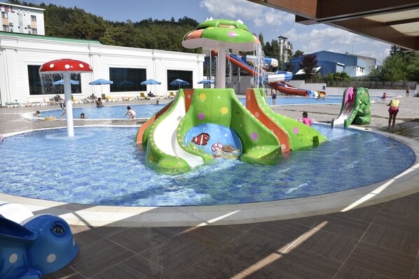 Piscine couverte, piscine extérieure (ouverte en saison)