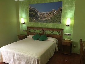 Double or Twin Room | Minibar, desk, free WiFi, bed sheets - Hotel Arnal (Puertolas)