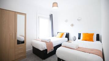 Desk, iron/ironing board, free WiFi, bed sheets