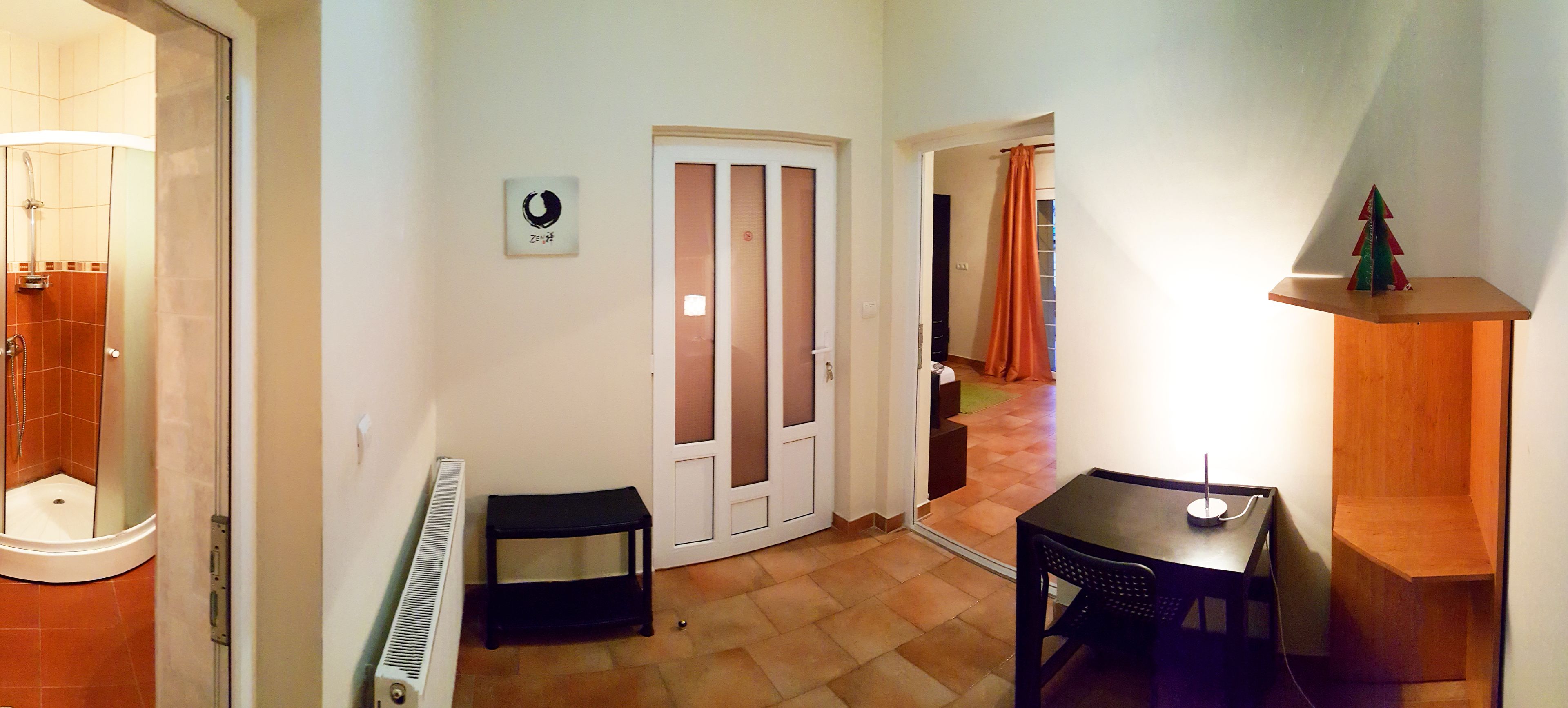 Studio Suite, teras | Meja kerja, kedap suara, setrika/meja setrika, dan Wi-Fi gratis