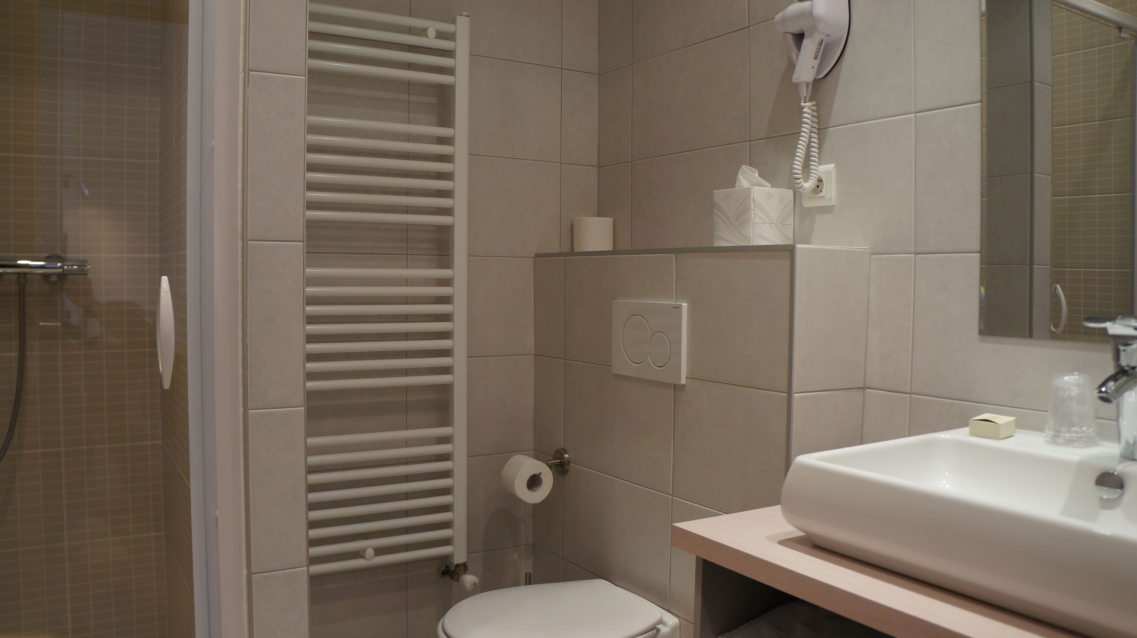 standard double room, non smoking | bathroom | shower, rainfall showerhead, free toiletries, hair dryer