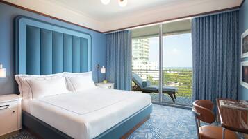 1 bedroom, Frette Italian sheets, premium bedding, down comforters