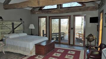 Panoraamamökki, 1 keskisuuri parisänky, esteetön, jokinäköala | Näkymä huoneesta