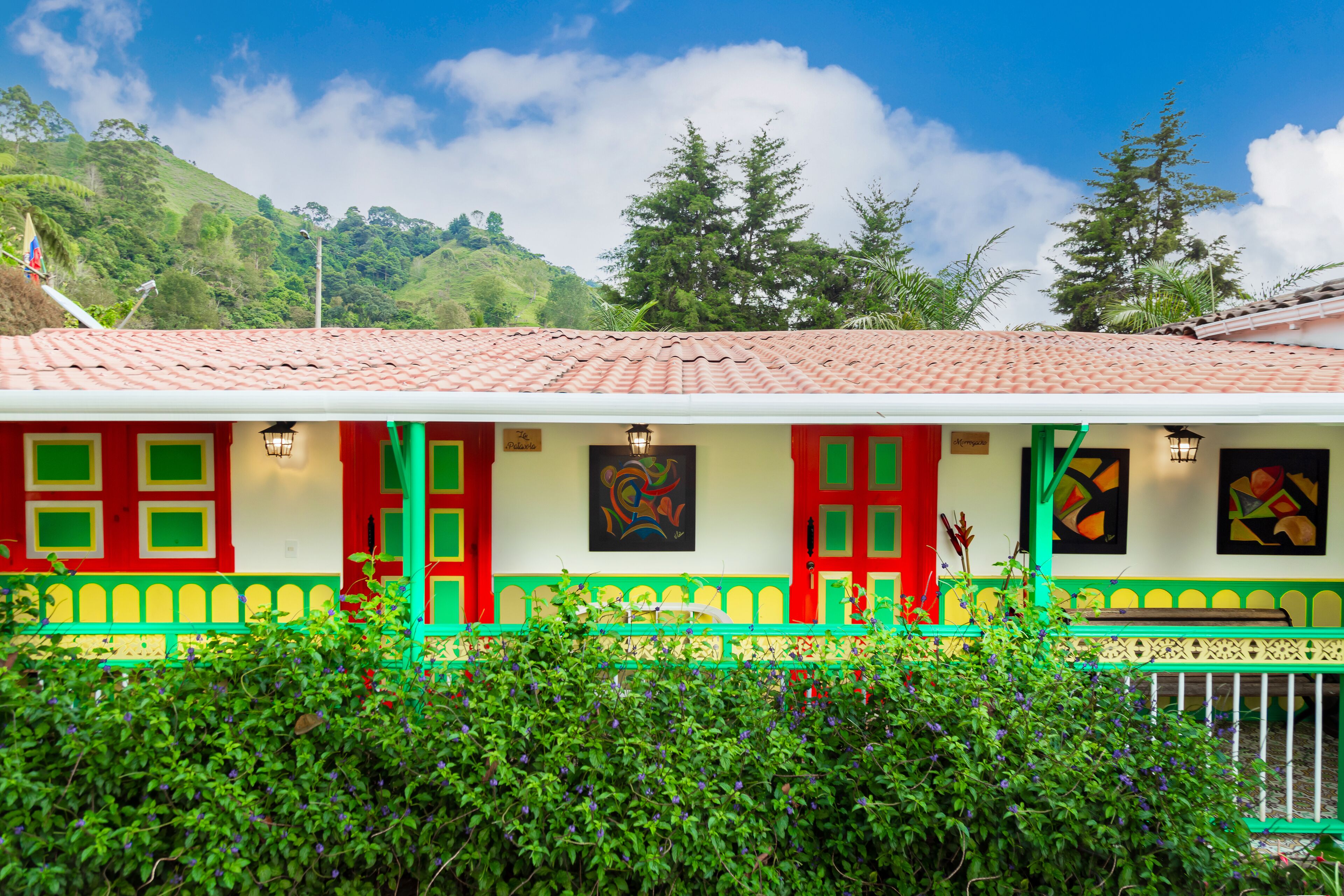 Façade de l’hébergement