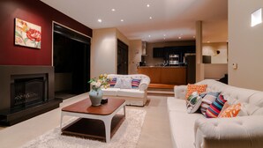 Premium House, 4 Bedrooms, Non Smoking, City View | Living area | TV - Northcote Point Amazing City View Villa (Auckland)