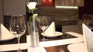 Deluxe Apartment, 1 King Bed, Accessible (incl. cleaning fee) | Room amenity - Ferienwohnungen Schlossblick (Braunfels)