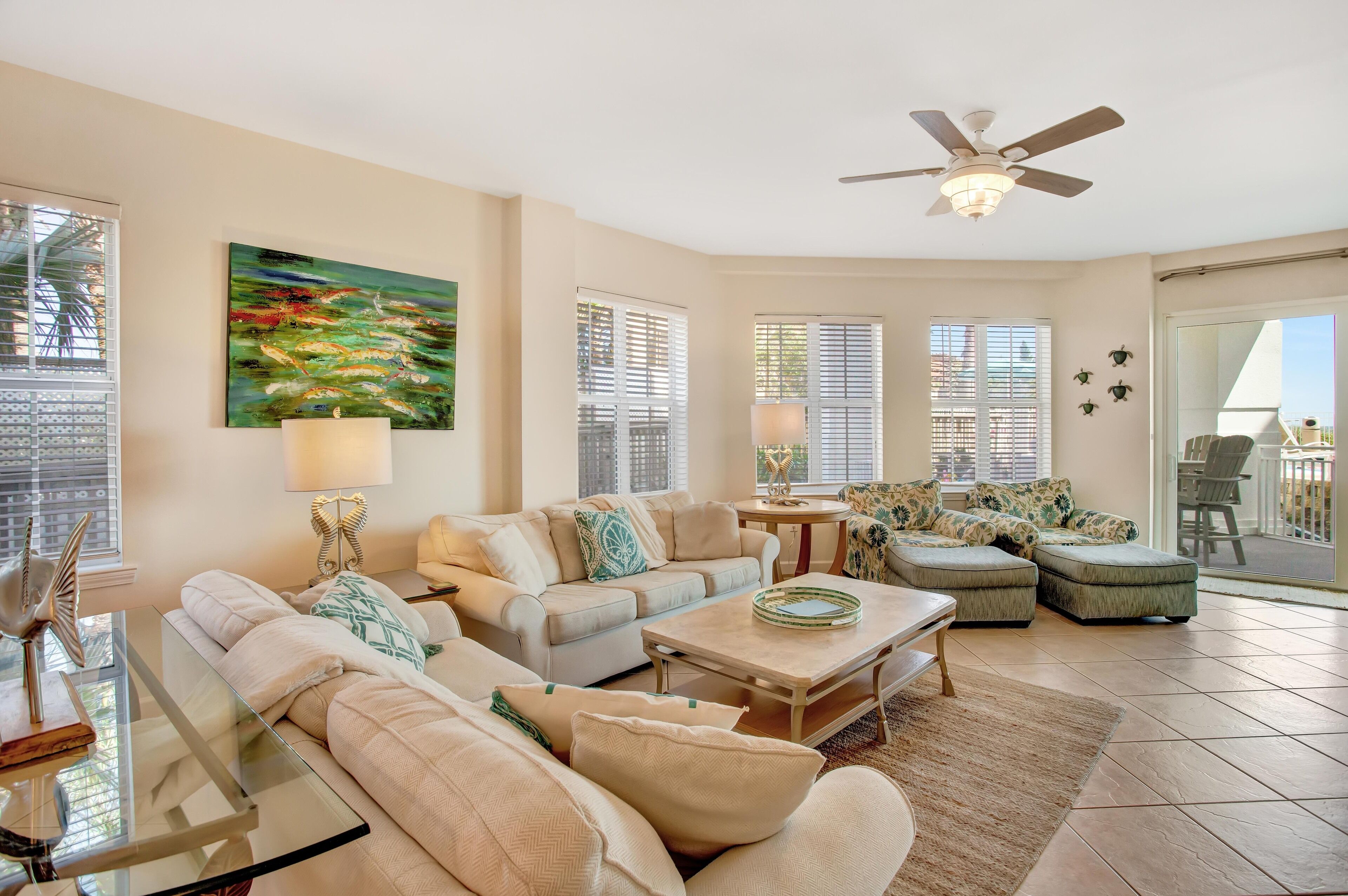 'Family Tides'  First floor walk out to beach & pool deck plus updates!