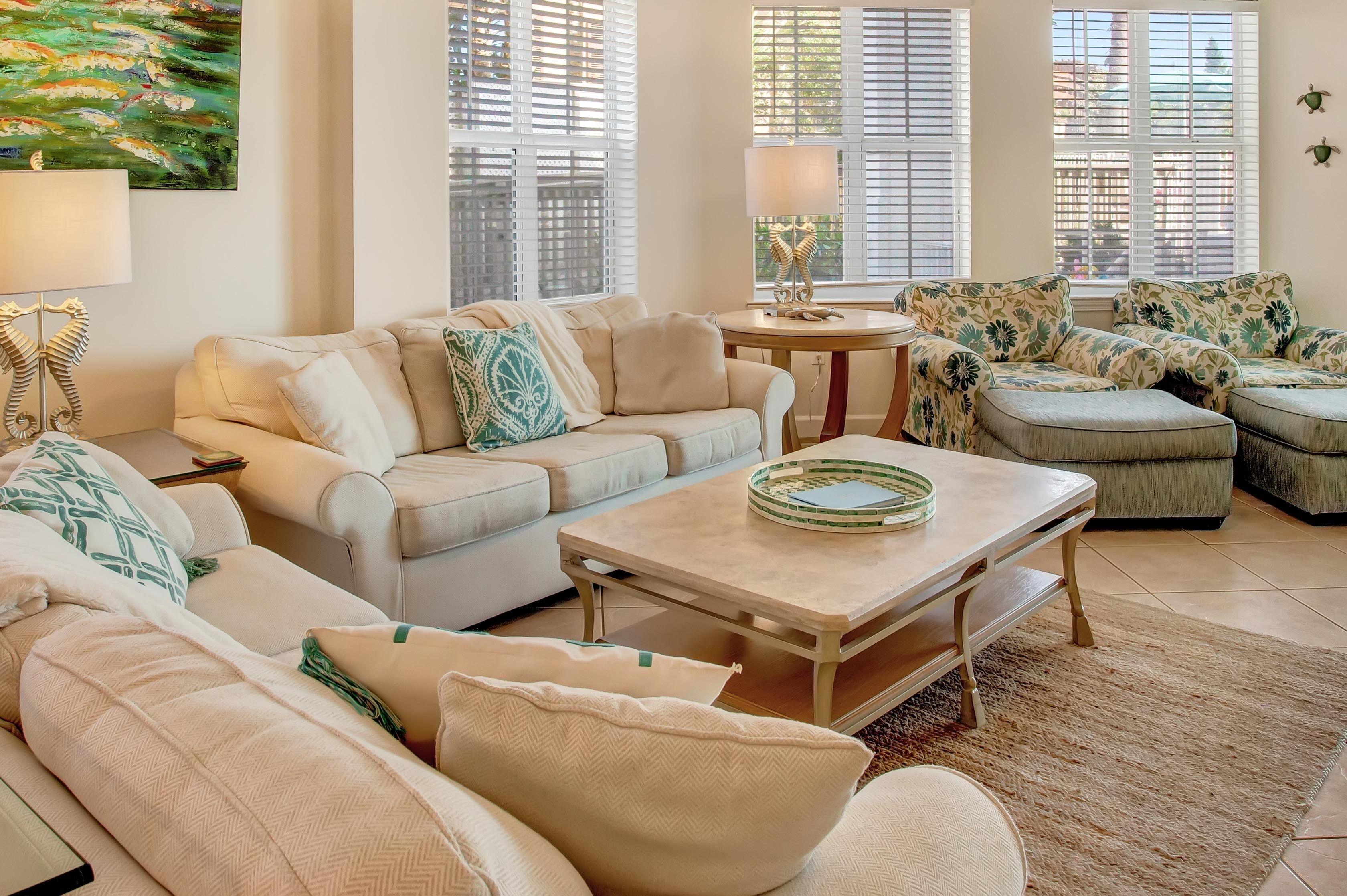 'Family Tides'  First floor walk out to beach & pool deck plus updates!