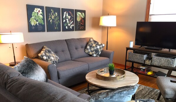 Smart TV, reproductor de DVD, libros y biblioteca musical