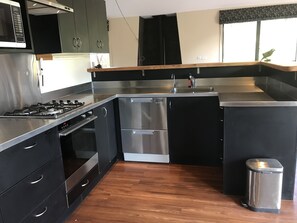 Fridge, microwave, oven, stovetop - Our house near the Clutha River (Albert Town)