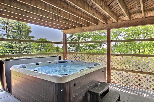 Bain à remous extérieur