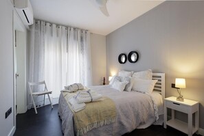 2 dormitorios, tabla de planchar con plancha, wifi gratis y ropa de cama