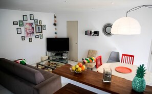 TV, DVD player, books - Apartment/ flat Refresh by designer may 2016- BIARRITZ-near the beach 700 m  (Biarritz)