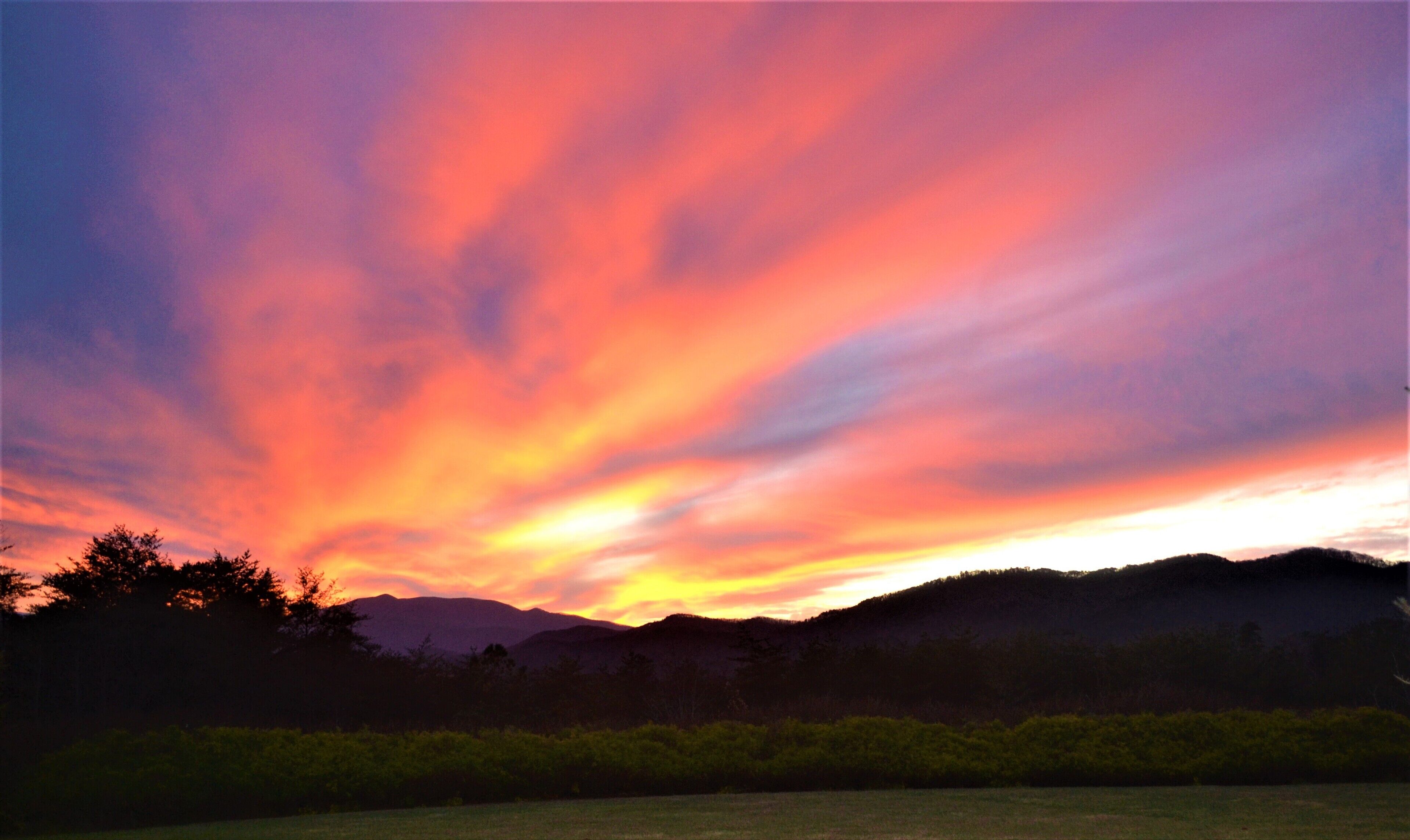 front yard mountain view - sunset