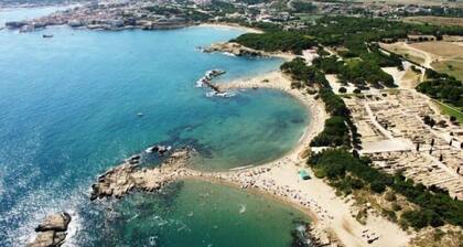 House with swimming pool, large garden and air conditioning 500 m from the beach