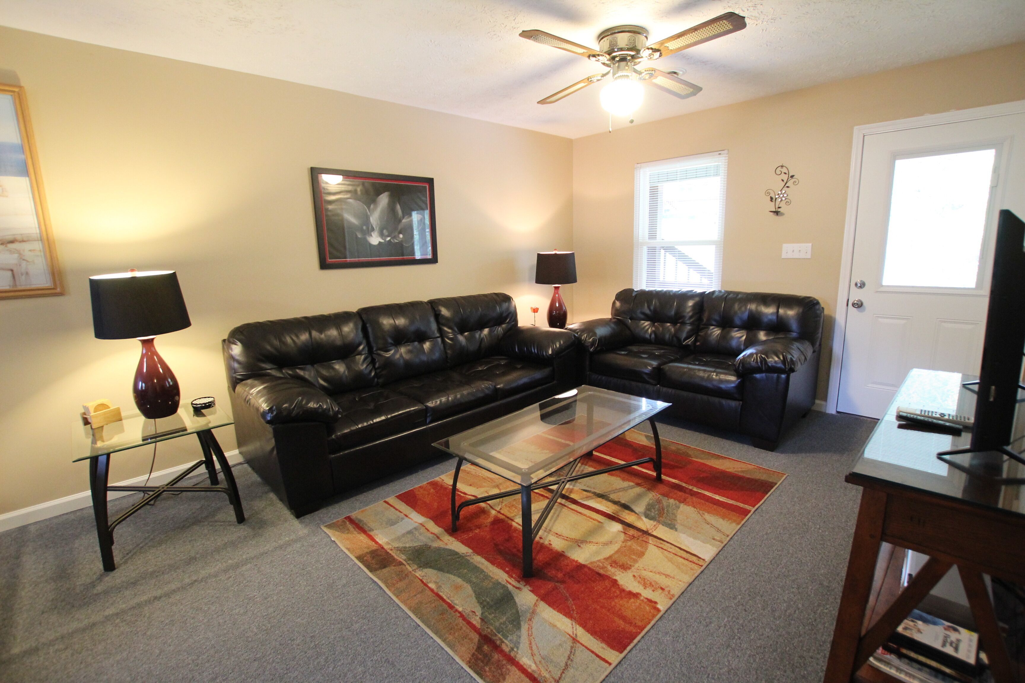 2 bedroom, Pet friendy condo overlooking pool and tennis court.