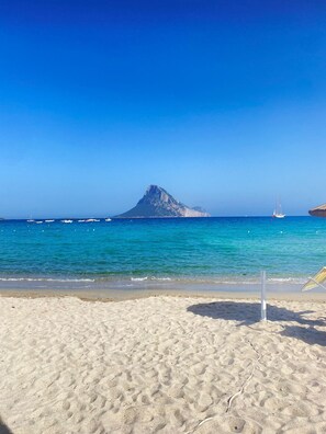 Sun-loungers, beach towels