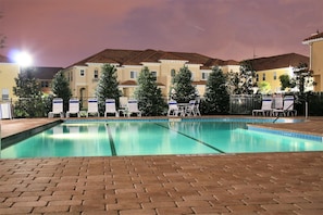 Una piscina riscaldata