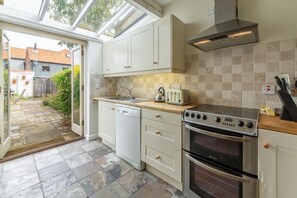 Fridge, microwave, dishwasher, high chair - Marram Cottage, Brancaster Staithe, Norfolk (Brancaster Staithe)