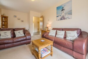 TV, DVD player, livros