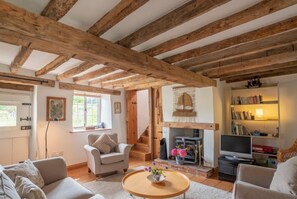 TV, fireplace - Little Wells (4), North Creake, Norfolk (Fakenham)