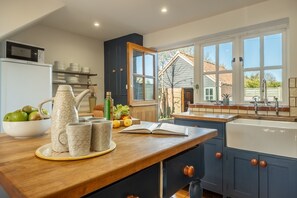 Microwave, dishwasher, high chair