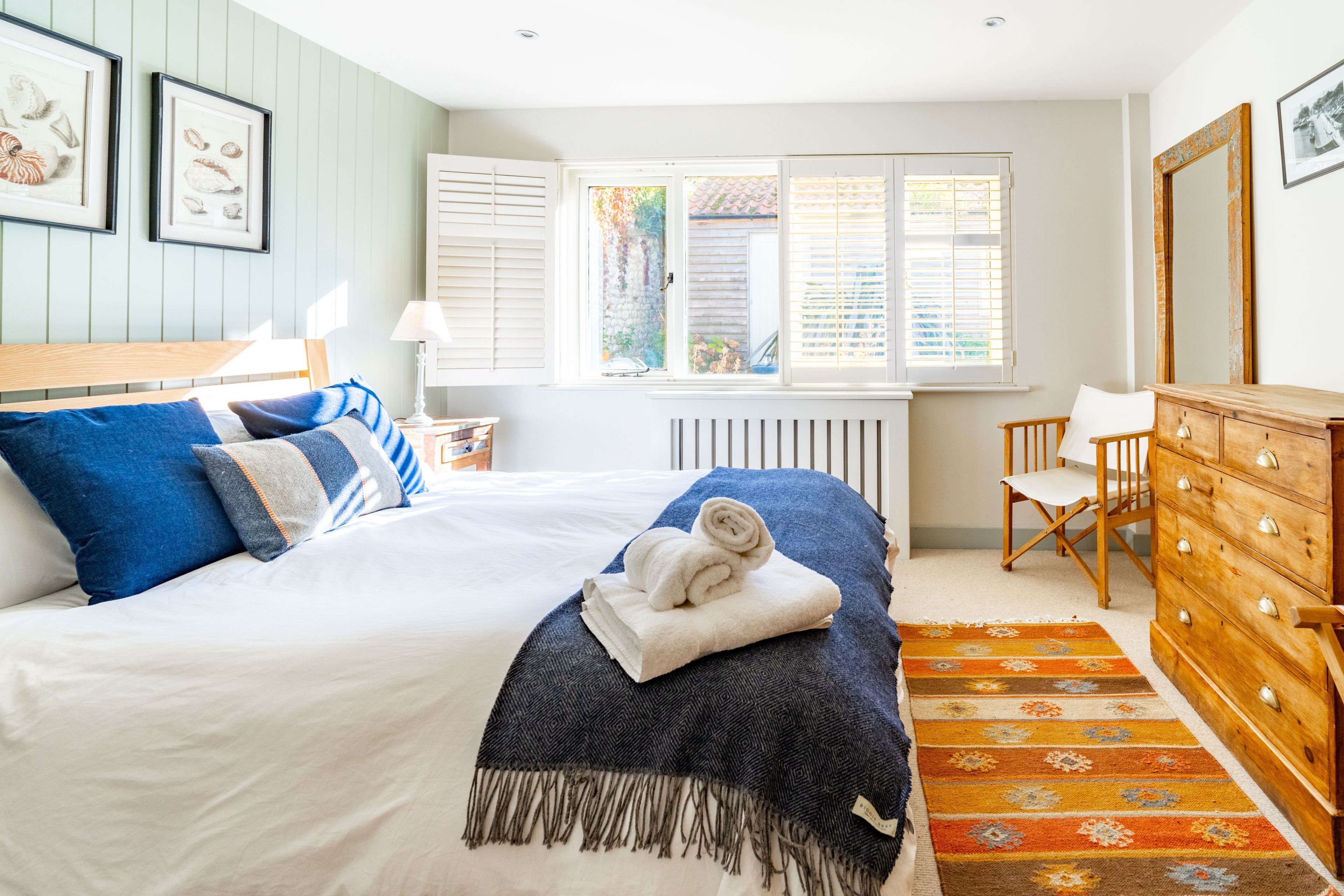 Master bedroom with king-size bed
