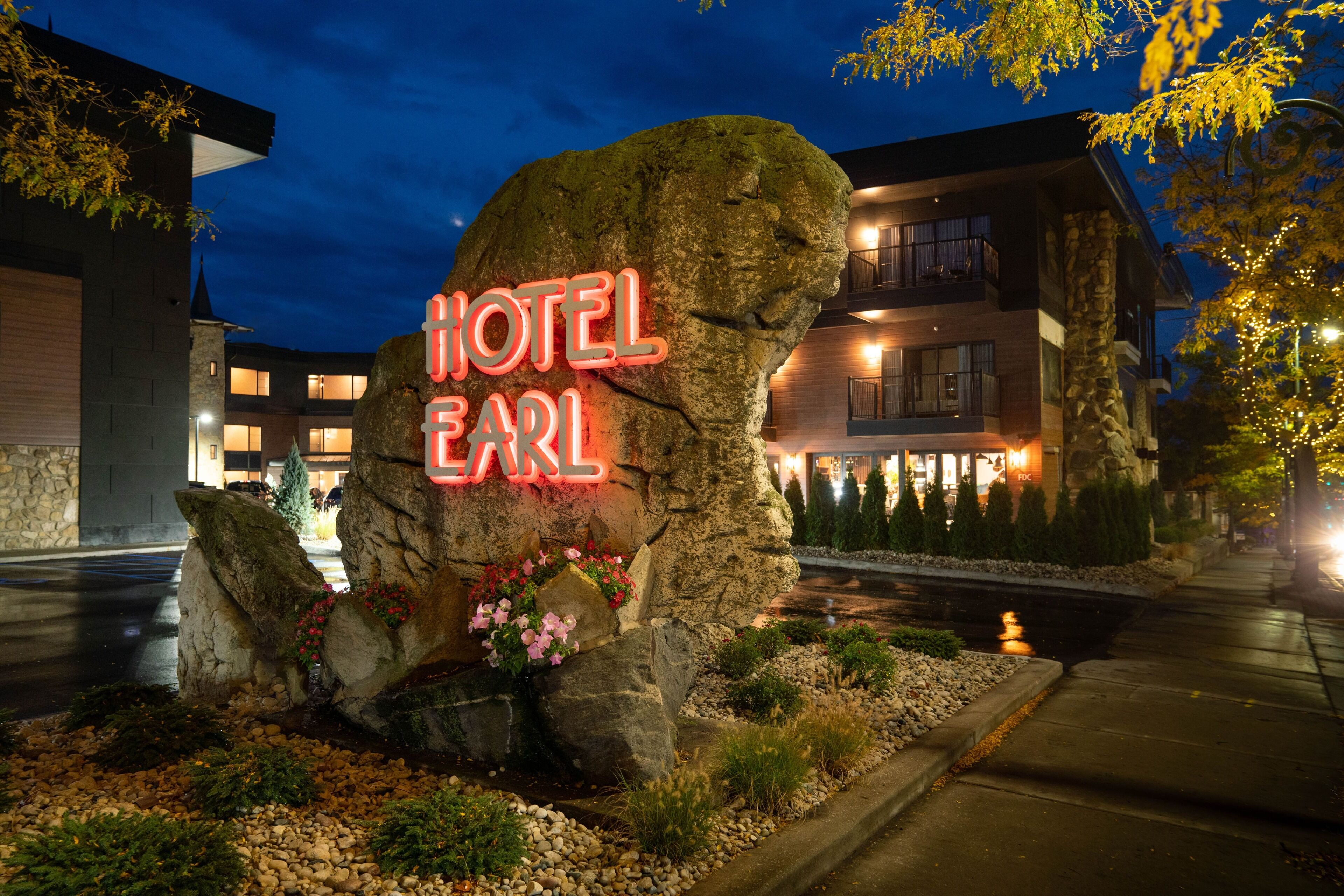 front of property – evening/night