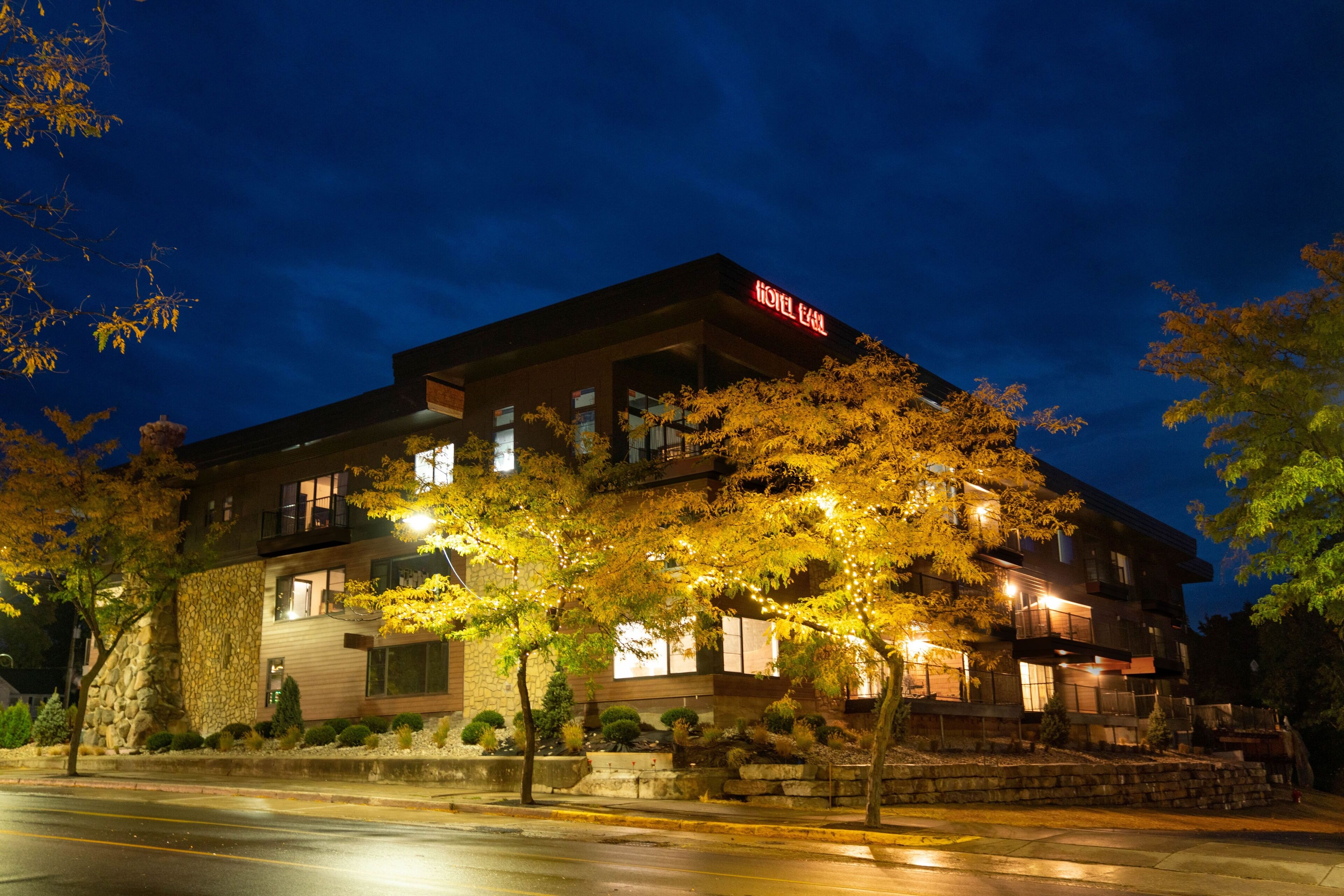 front of property – evening/night