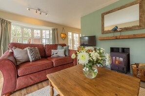 Televisio, takka, DVD-soitin