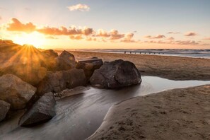 Beach - Hollyhocks, Docking, Norfolk (Docking)
