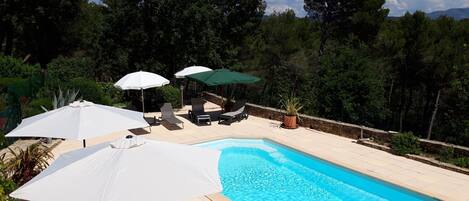 A heated pool
