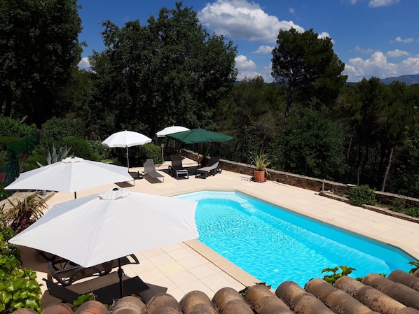 A heated pool