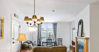 Stratton Mountain Resortin vuoristomaisema on aivan kylän yli