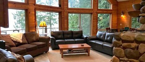 Fireplace, DVD player